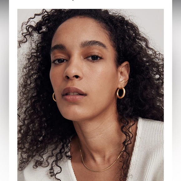 Madewell Delicate Collection Demi Fine Skinny Herringbone Chain- Like new - Picture 6 of 6